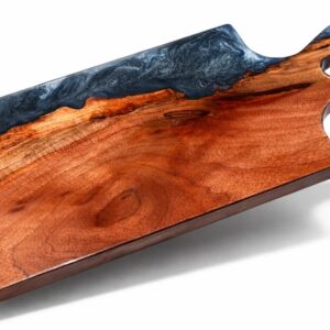 25″ x 9″ Storm River Mahogany Live Edge Serving Board